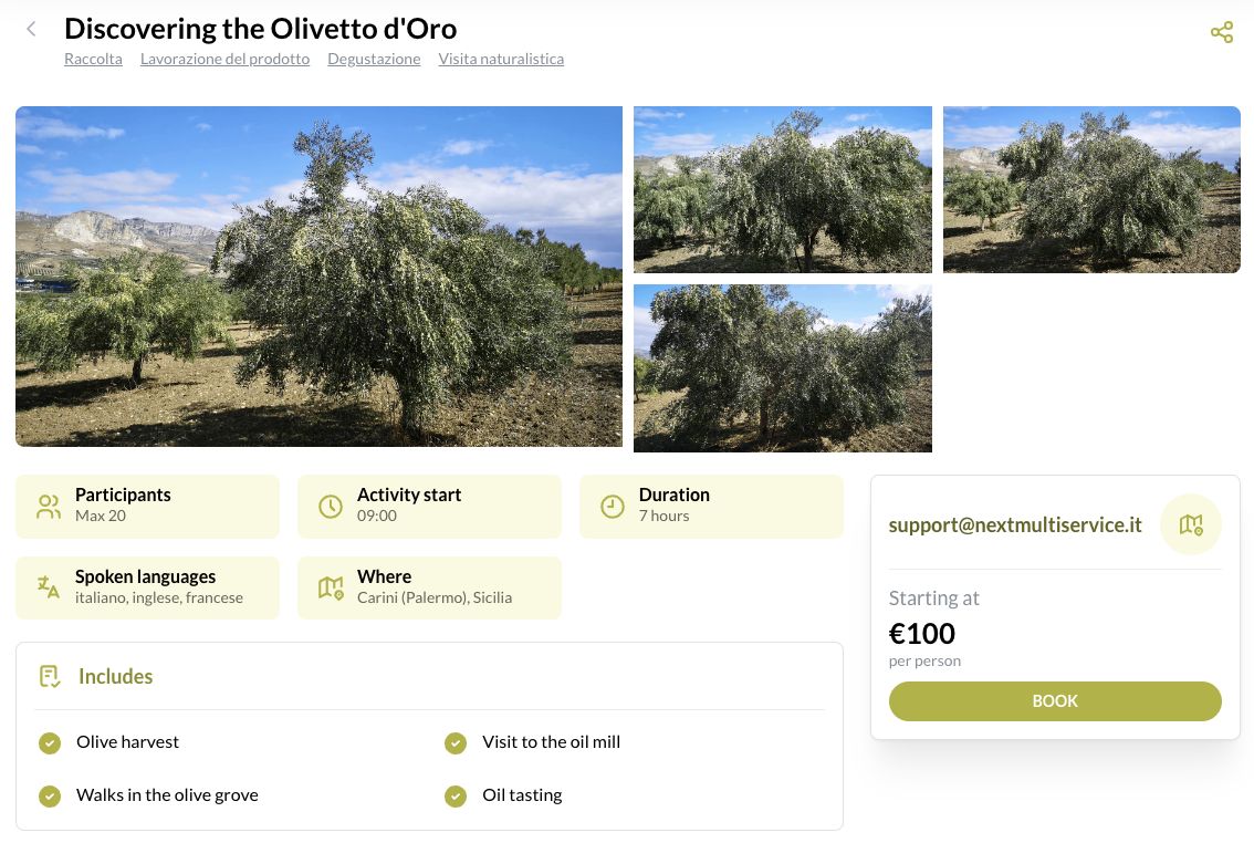 Explore experience details