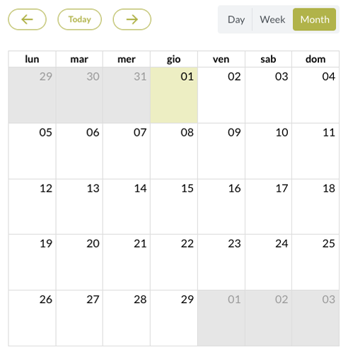 Events Calendar